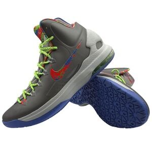 Nike KD V 5‎ Energy Splatter Grey Multi 554988-007 Men's Size 10 Shoes Durant